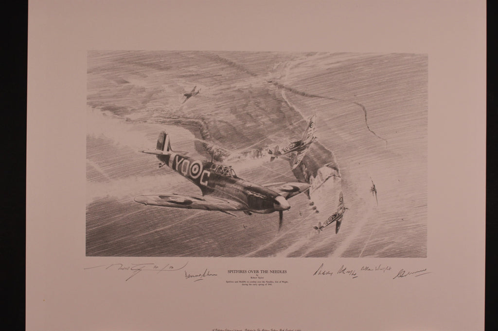 Spitfire Over the Needles by Robert Taylor