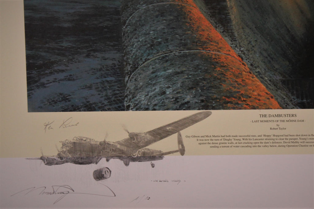 Last Moments of the Mohne Dam by Robert Taylor Double Remarque