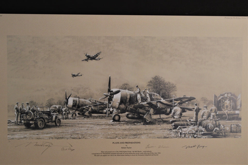 Hell Hawks over Utah by Robert Taylor Double Remarque