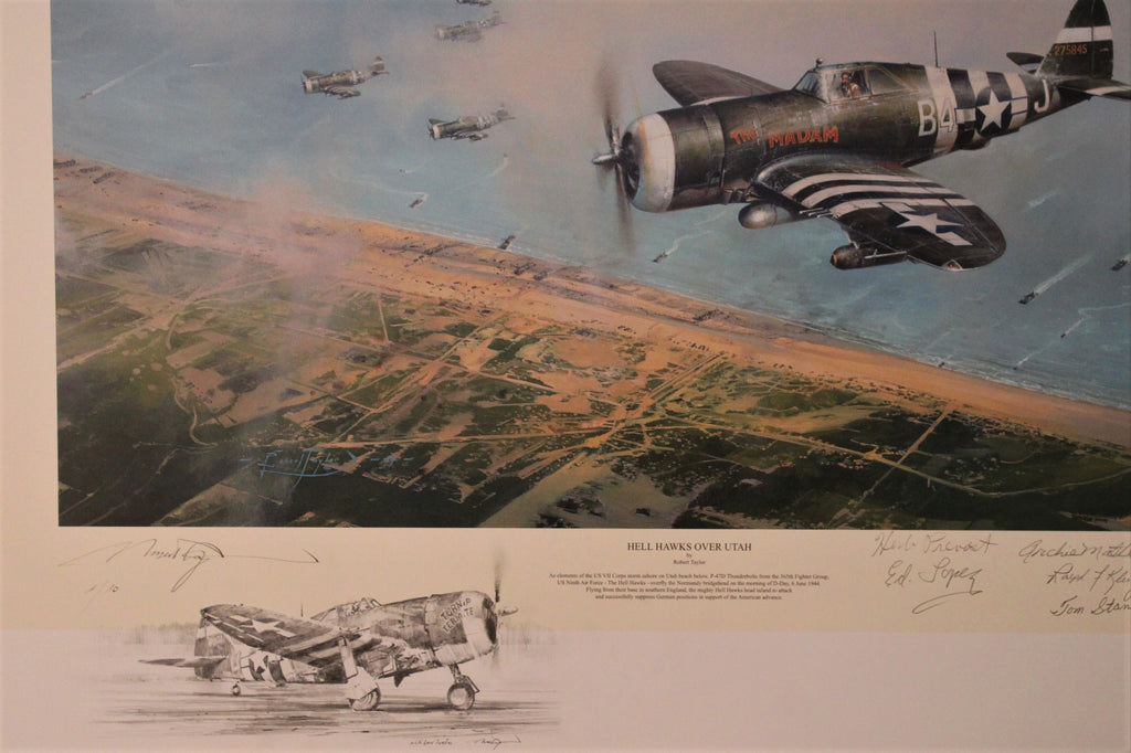 Hell Hawks over Utah by Robert Taylor Double Remarque
