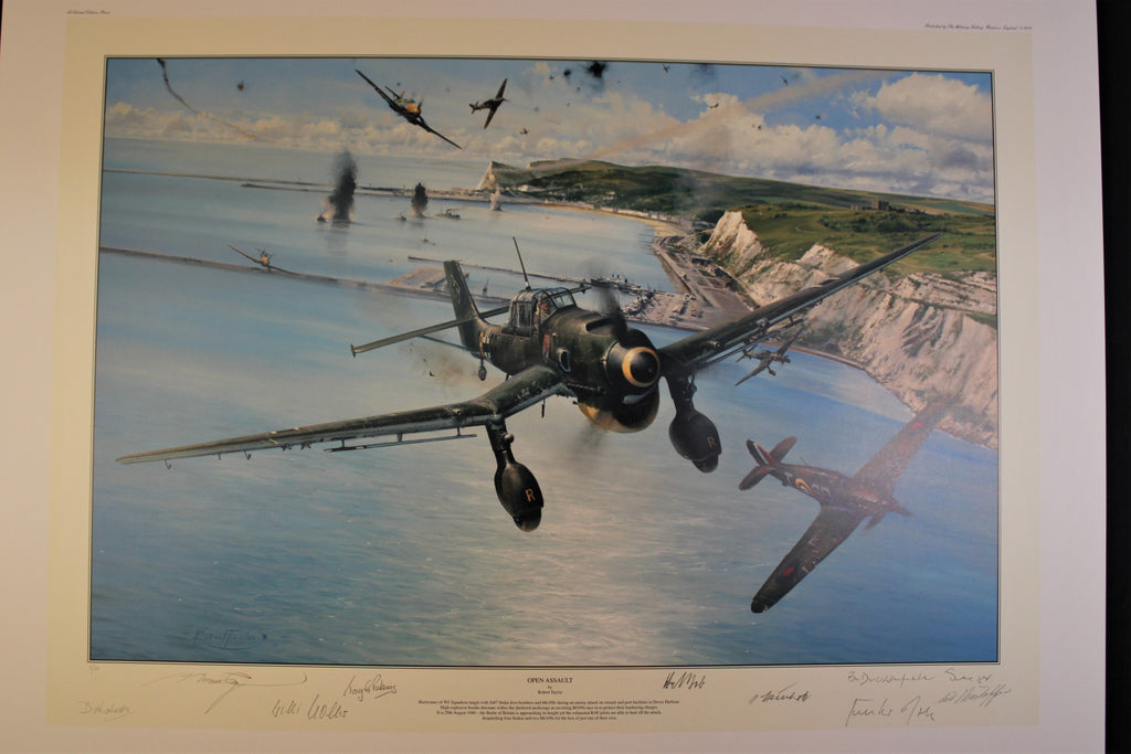 Open Assault by Robert Taylor, Rudel Tribute Proof with Original Drawing