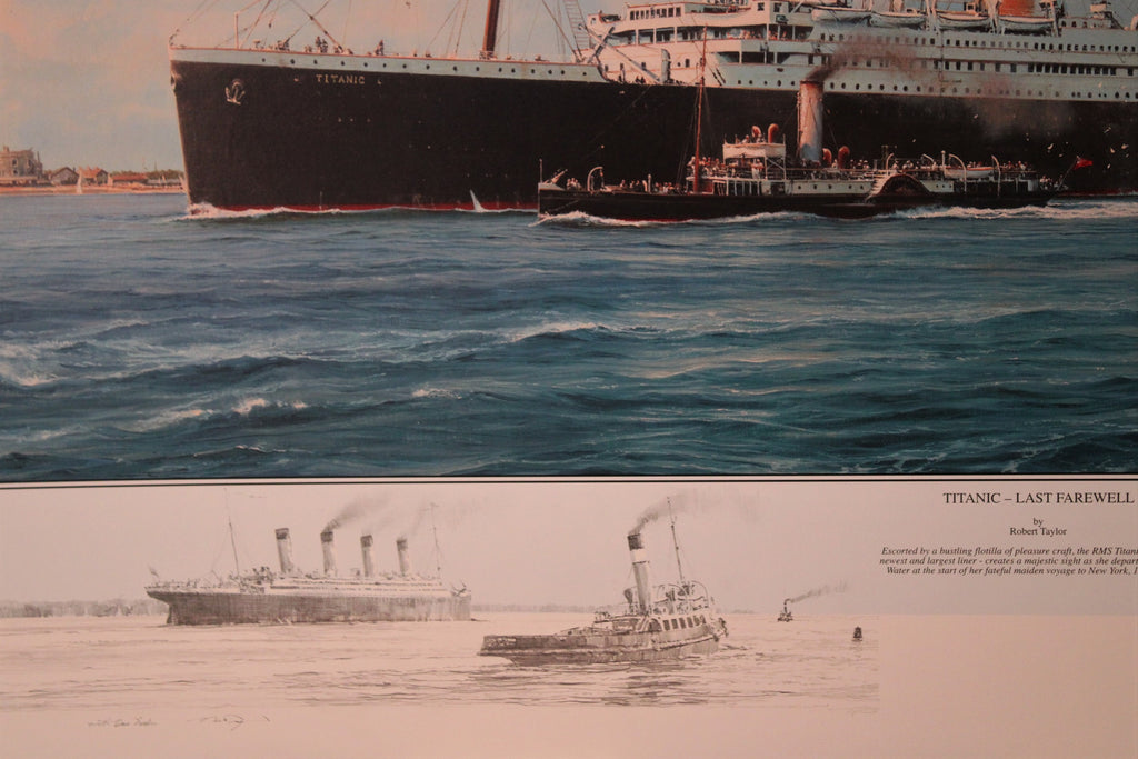 Titanic the Last Farwell Tribute Edition Double Remarque by Robert Taylor