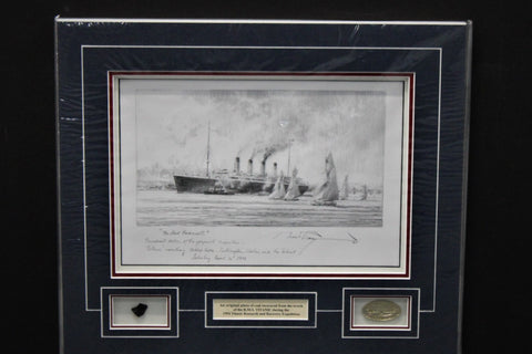 Titanic the Last Farwell Tribute Edition Double Remarque by Robert Taylor