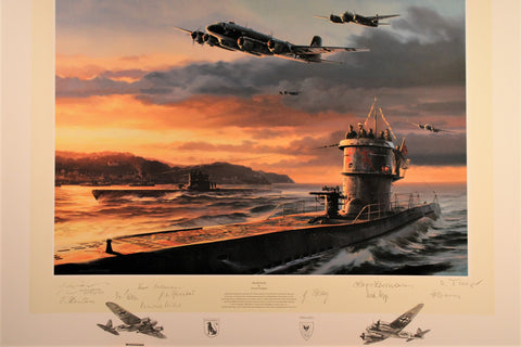 Sea Wolves by NicholasTrudgian - Wolfpack Edition with Double Remarque