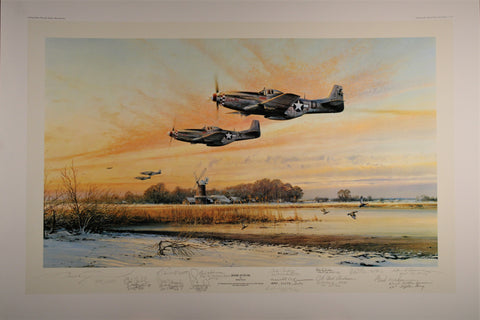 Home at Dusk by Robert Taylor with seven added Signatures