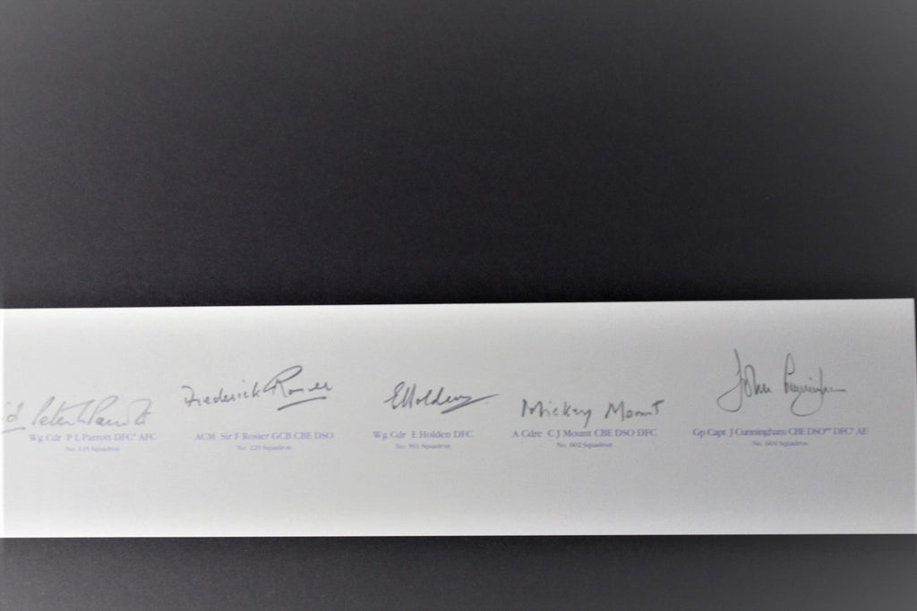 Battle of Britain Poster with rare signatures.