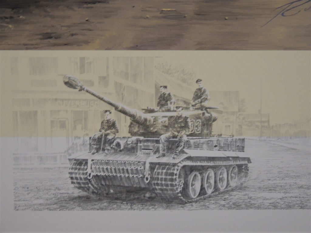 Holding the Line by Richard Taylor, double remarque