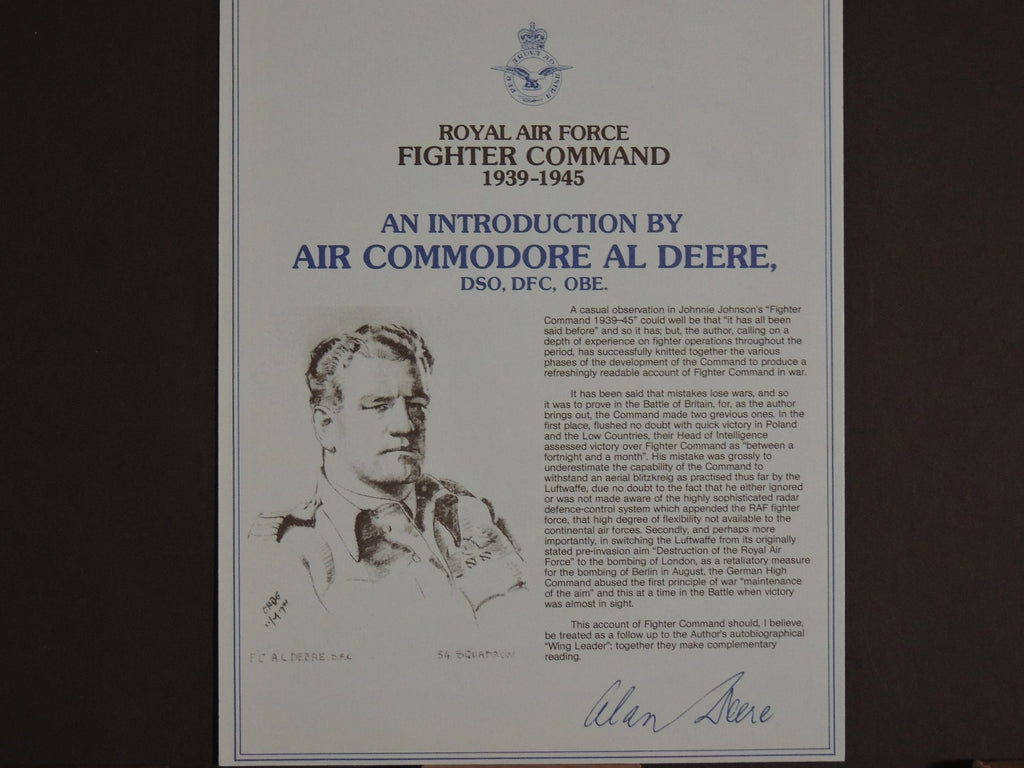 RAF Fighter Command 1939 - 1945 Portfolio with four Robert Taylor prints
