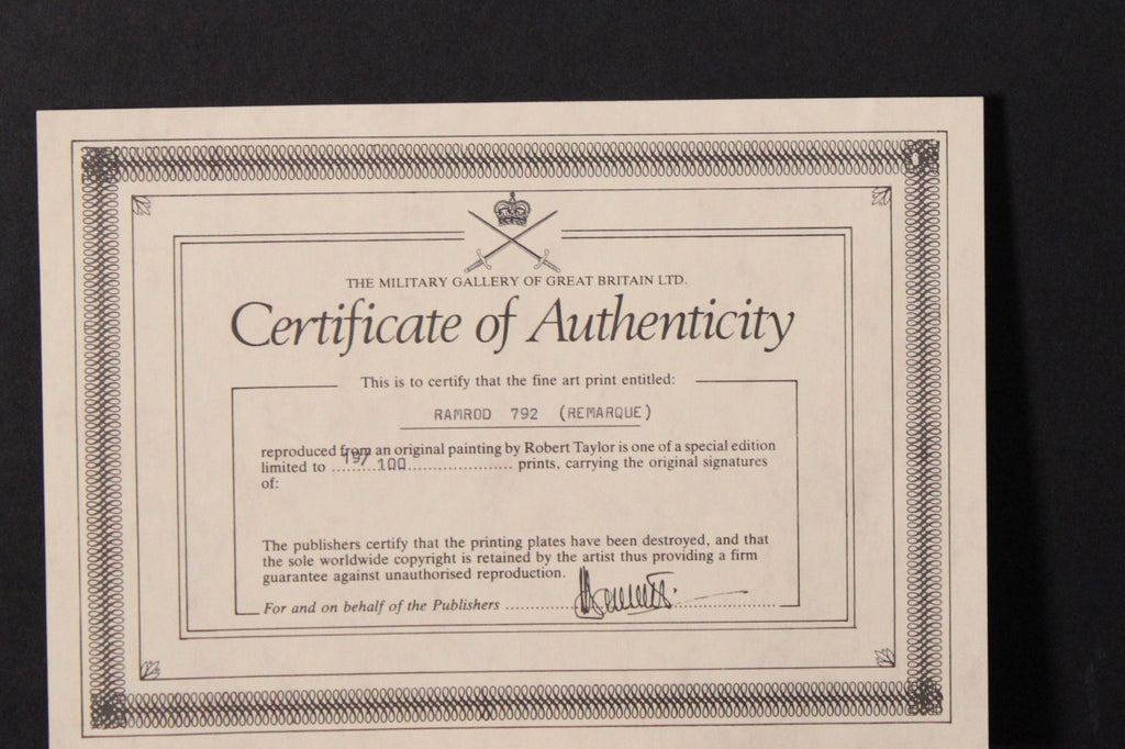 Ramrod 792 by Robert Taylor remarque