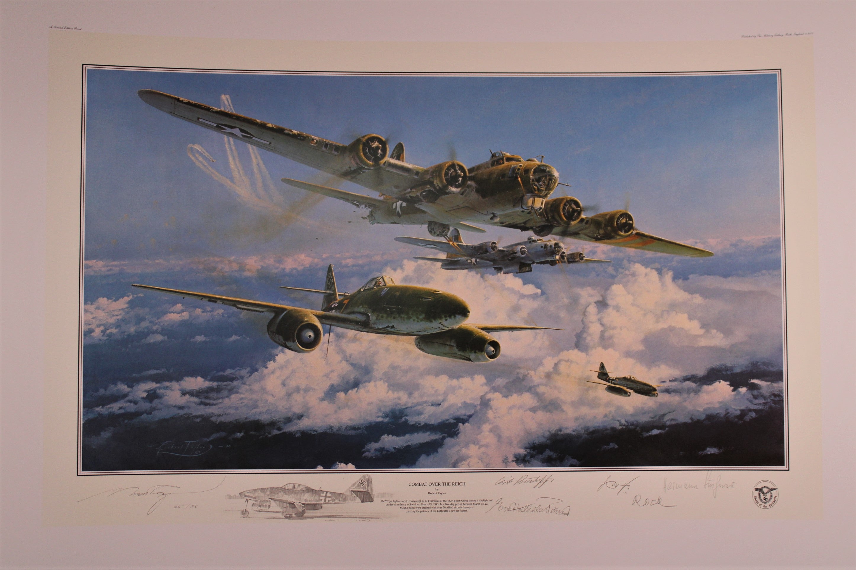 Combat Over the Reich by Robert Taylor – Collectors Aviation Art