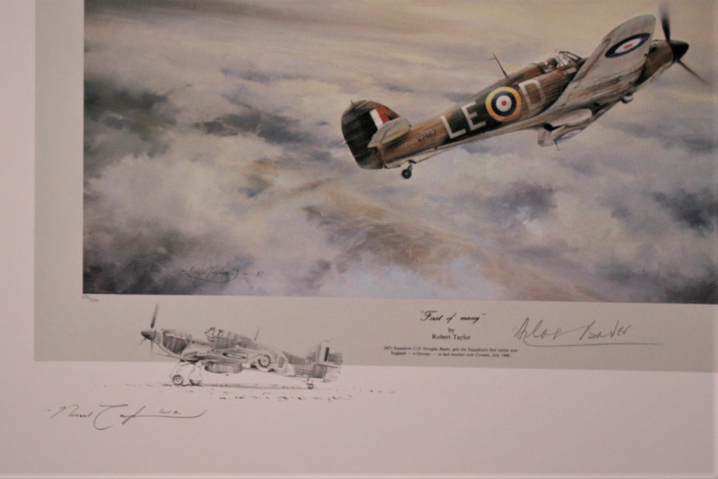 First of Many by Robert Taylor Signed by Douglas Bader - A