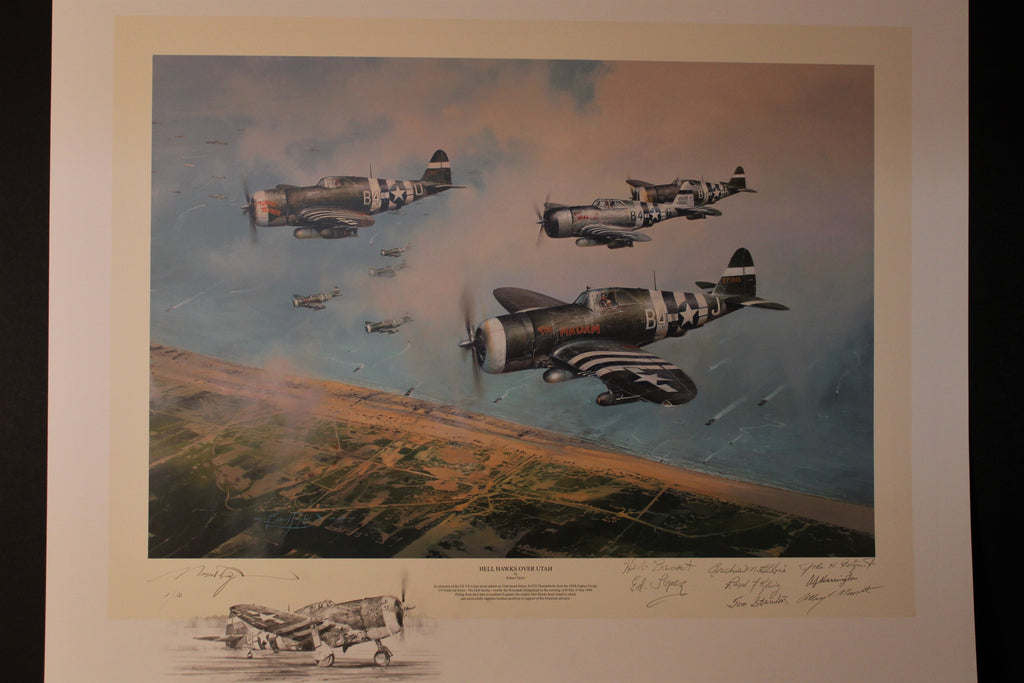 Hell Hawks over Utah by Robert Taylor Double Remarque