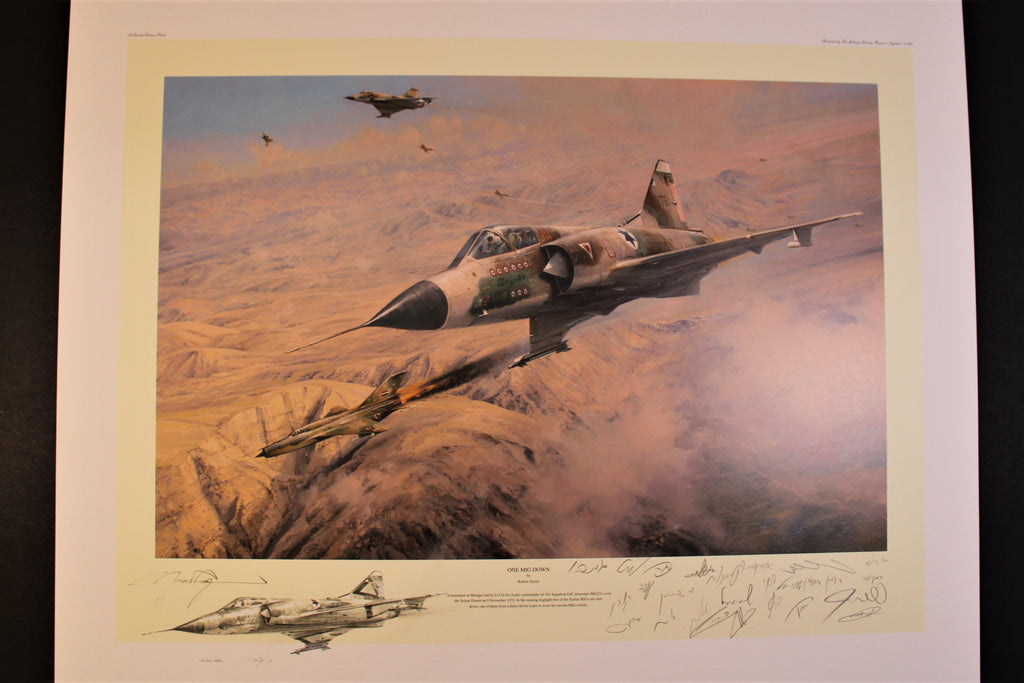 One MiG Down by Robert Taylor Double Remarque