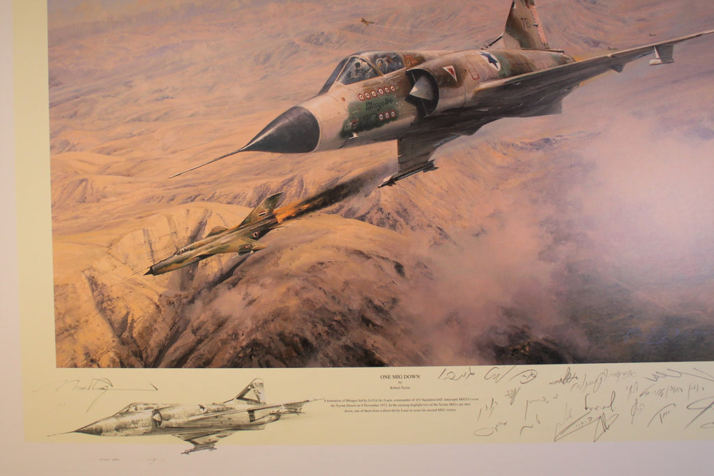One MiG Down by Robert Taylor Double Remarque
