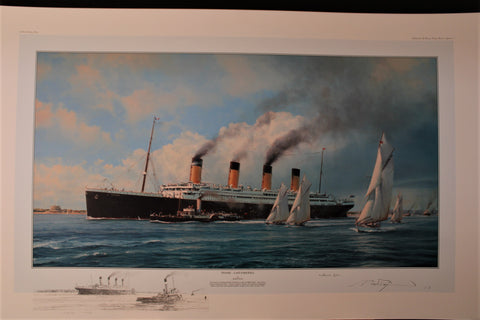 Titanic the Last Farwell Tribute Edition Double Remarque by Robert Taylor