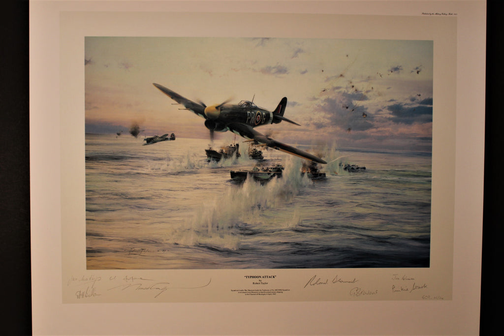 Typhoon Attack by Robert Taylor, rare 609 Squadron Edition