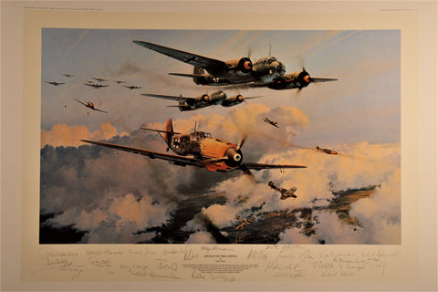 Assault on the Capital by Robert Taylor, Millenium Proof with added RAF signatures.