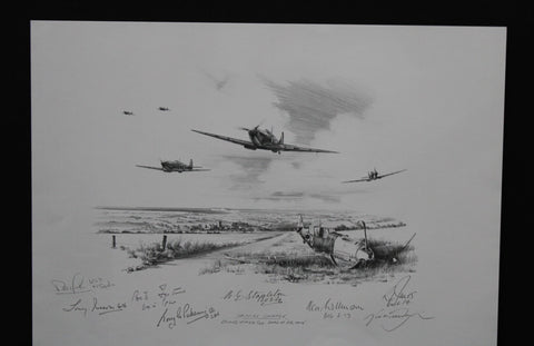 Nicholas Trudgian Original Pencil drawing for Spitfire Country