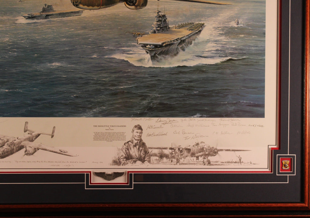 Doolittle Tokyo Raiders - remarque with extra signatures by Robert Taylor