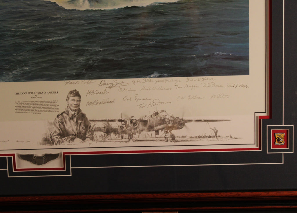 Doolittle Tokyo Raiders - remarque with extra signatures by Robert Taylor