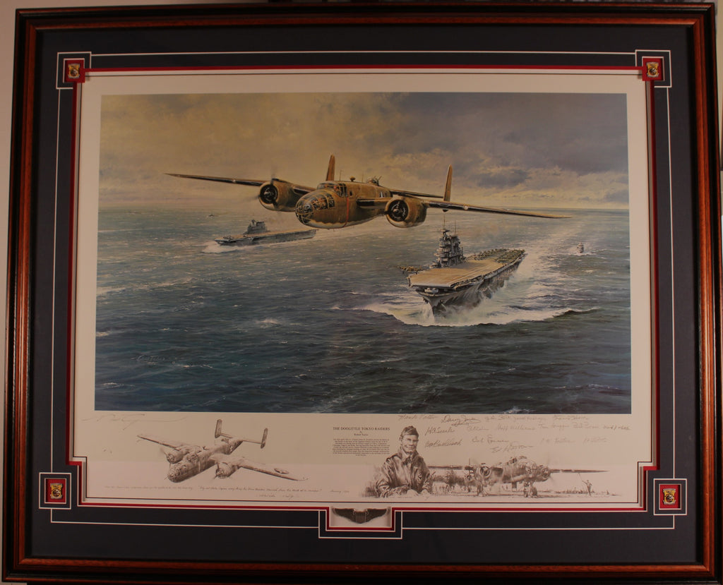 Doolittle Tokyo Raiders - remarque with extra signatures by Robert Taylor