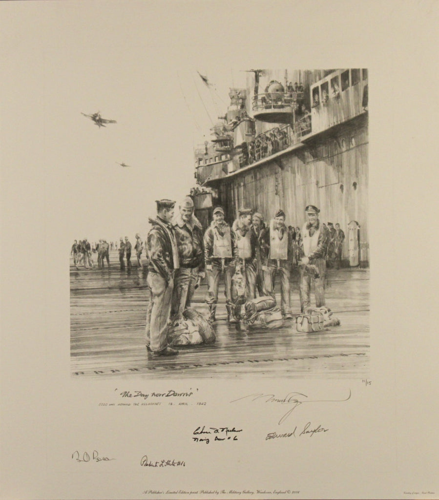 Into the Teeth of the Wind by Robert Taylor - Doolittle Tribute Edition with Original Drawing