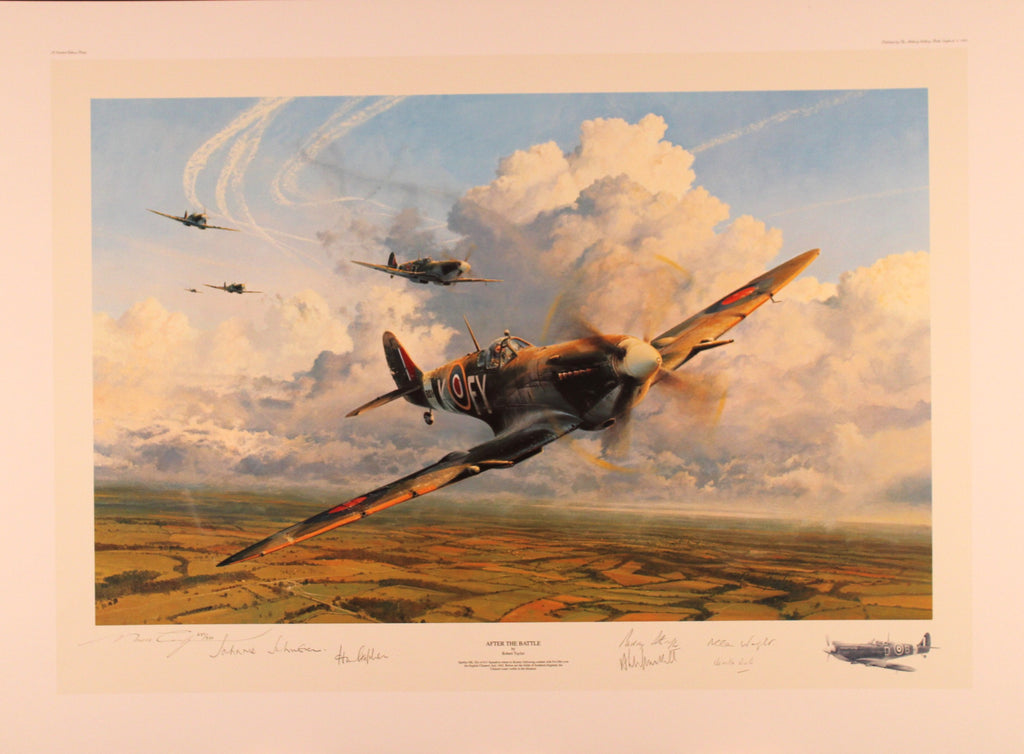 After the Battle by Robert Taylor - Spitfire Portfolio Edition with companion prints