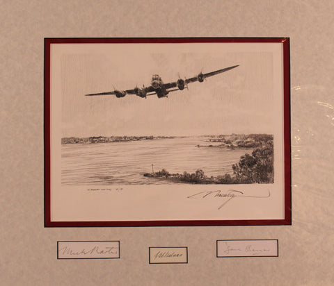 Breaching the Eder Dam by Robert Taylor - Tribute Edition with original drawing