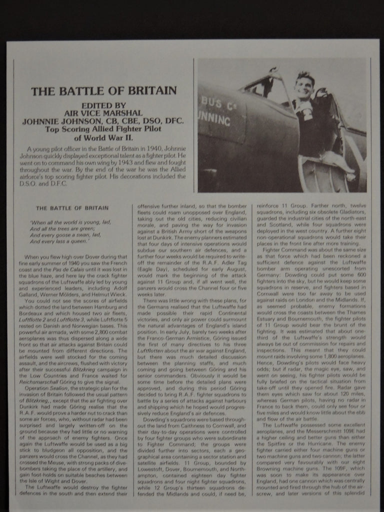 Battle of Britain Portfolio - 40th Anniversary with four Robert Taylor prints