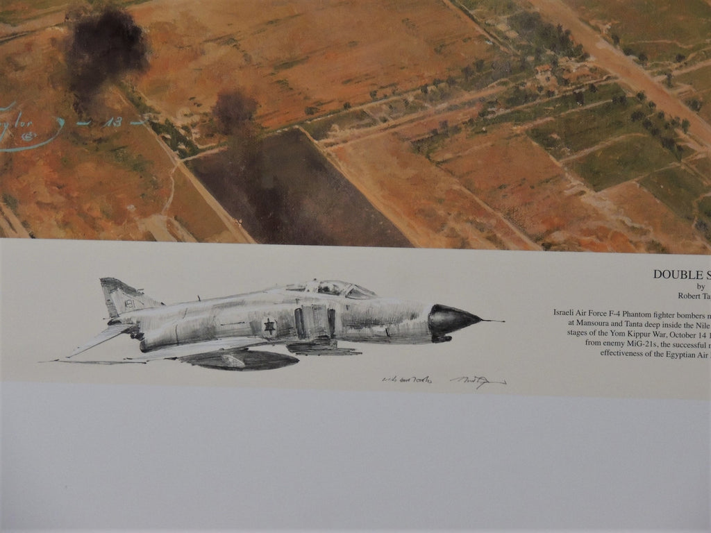 Israel Airforce (IAF) matching two print set of remarqued prints by Robert Taylor